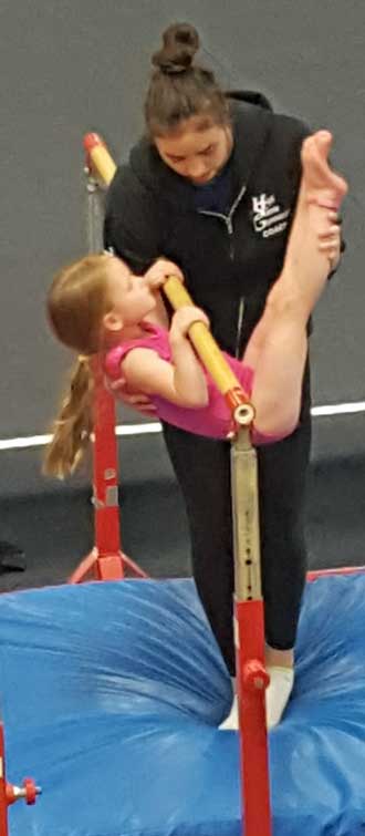 Lucy at gymnastics