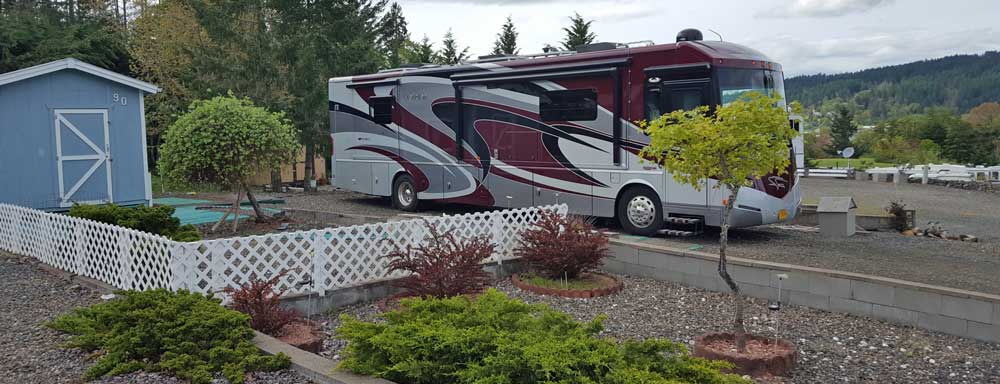 Mz Ruby parked at Timber Valley in Sutherlin