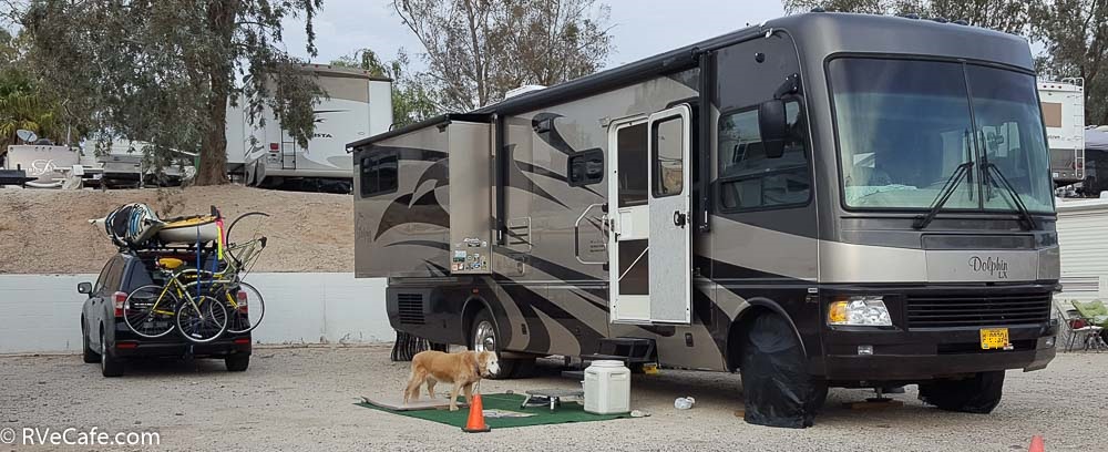 Parked at the Riverside Casino RV Park