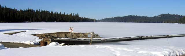 Hyatt Lake, Frozen in April