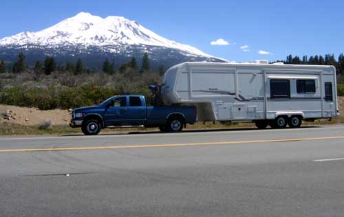 Hiway 97, incredible view of this 14,100+ foot peak