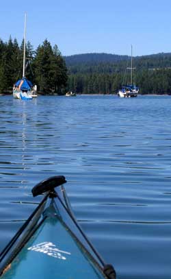 The only cove on the lake