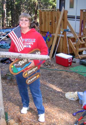 Taking down the sign