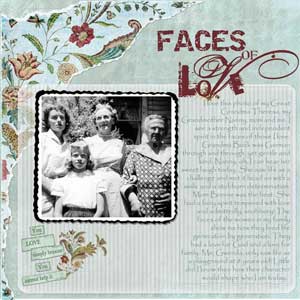 Gwen's winning scrapbook page