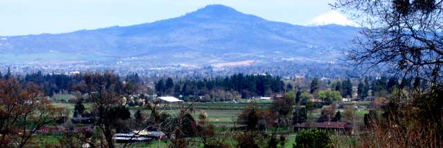 Looking east in the Rogue Valley