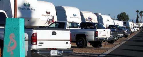 The King on the Road line up at Beaudry RV Resort