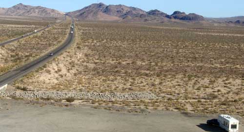 About 60 miles west of Needles, lunch stop