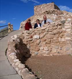 Tuzigoot with friend, Dick