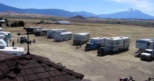 Everyone has a perfect view of 14, 162 foot Mt. Shasta