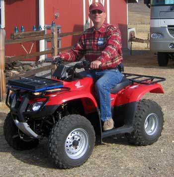 My first time on a four wheeler