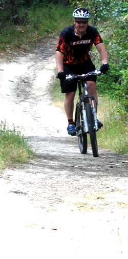 Richard is a competitive mountain bike rider (but can he write a Web page?)