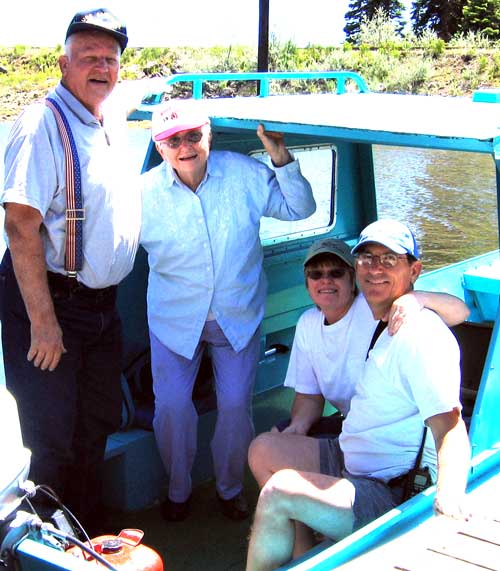 Aboard our rented cruiser