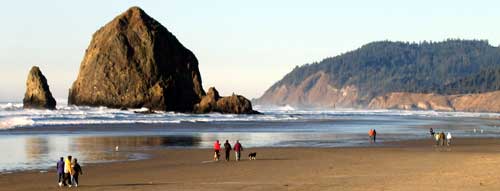 Haystack Rock from the south