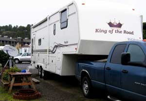 Parked at Cape Kiwanda RV Resort