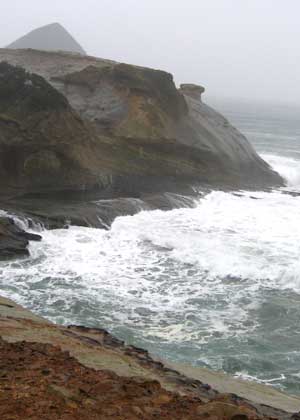 The view of north Cape Kiwanda