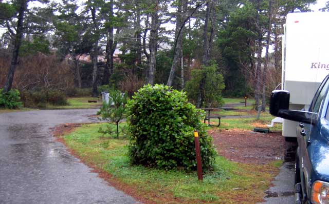 An empty campground