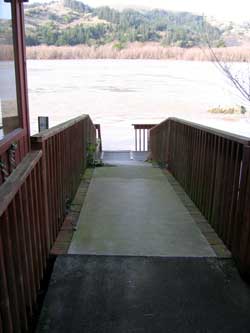 Lower River level on the ramp