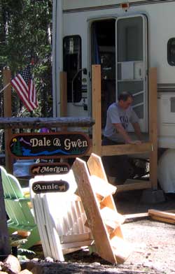 I've moved the deck to the trailer