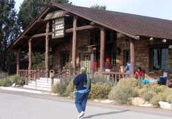 For lunch, we order a sandwich to-go at Bright Angel Lodge, Tammy's suggestion.