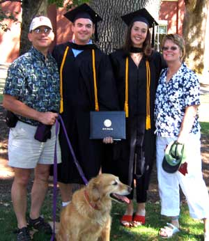 Dale on the left, Ben, Kim and Gwen plus Morgan