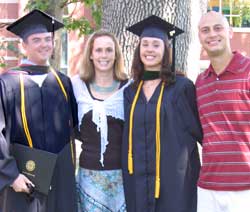 Ben on the left, Katie - Kim's sister, Kim and Brian, Katie's husband