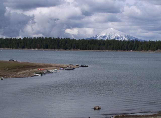 Howard Prairie Lake looking north toward Mt. McLoughlin