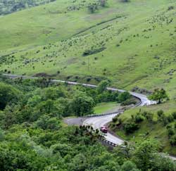 The drive on Dead Indian Creek Road