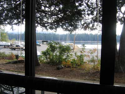 View of the last breakfast at Howard Prairie