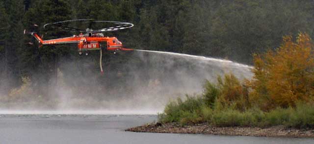 After drawing water from the lake,