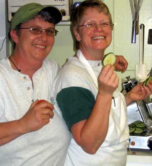 Gwen on the right with Jeanette