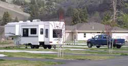 Jim and Kathy's home - office can be seen in the distance from our site.