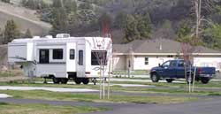 Jim and Kathy's home - office can be seen in the distance from our site.