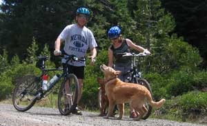 This is where Morgan begins mountain biking. I learned a lot about mountain biking today.