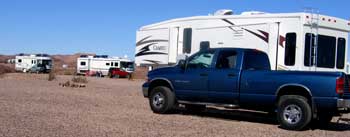 Our campsite at Imperial Dam Recreation Area