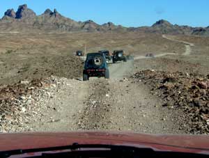 Driving toward Picacho