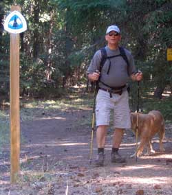 Morgan takes me for a hike on the Pacific Crest Trail