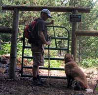 Morgan instructs me to open the gate