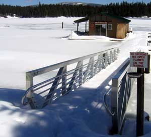 Howard Prairie Marina in plenty of water