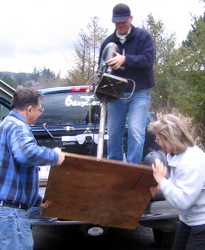 Unload the drill press