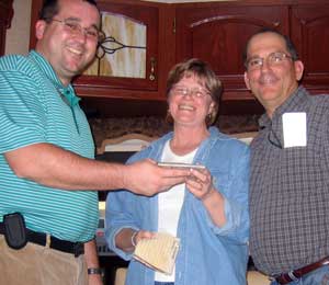 Gwen and Dale meet Martin, the Carriage Factory Representative