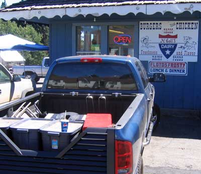 Lunch in McCloud California