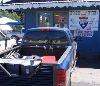 Lunch in McCloud California