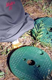 Disks used for standing the tripod in sand