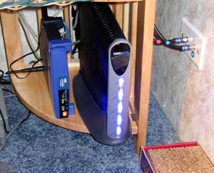 Connect to DW6000 modem and Linksys Router