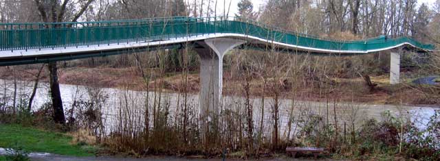 The Rogue River is very high