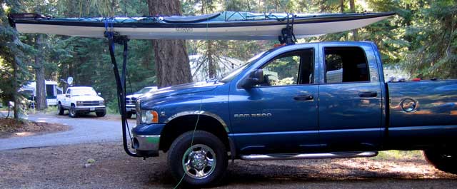 Still experimenting with kayak racks