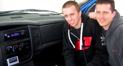 Keaton and Shawn sold and installed this Kenwwod radio into Big Blue