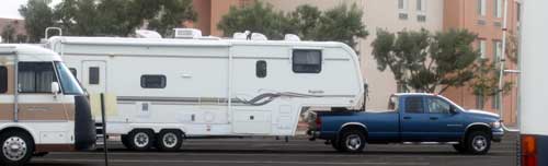 Parked at Rolling Hills Casino in Corning, California