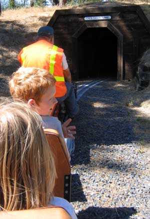 Entering a tunnel