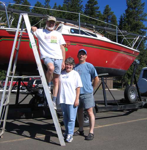 Jack and Carole brought us a sailboat